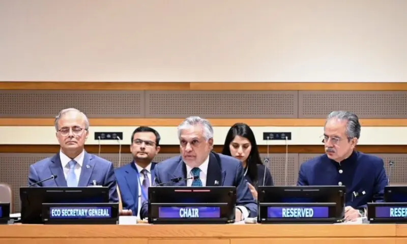Dar Expresses Alarm Over Middle East Crisis at ECO Summit