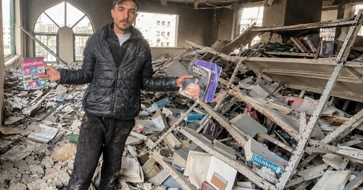 Gaza Literary Preservation Highlights Cultural Destruction and Humanitarian Crisis