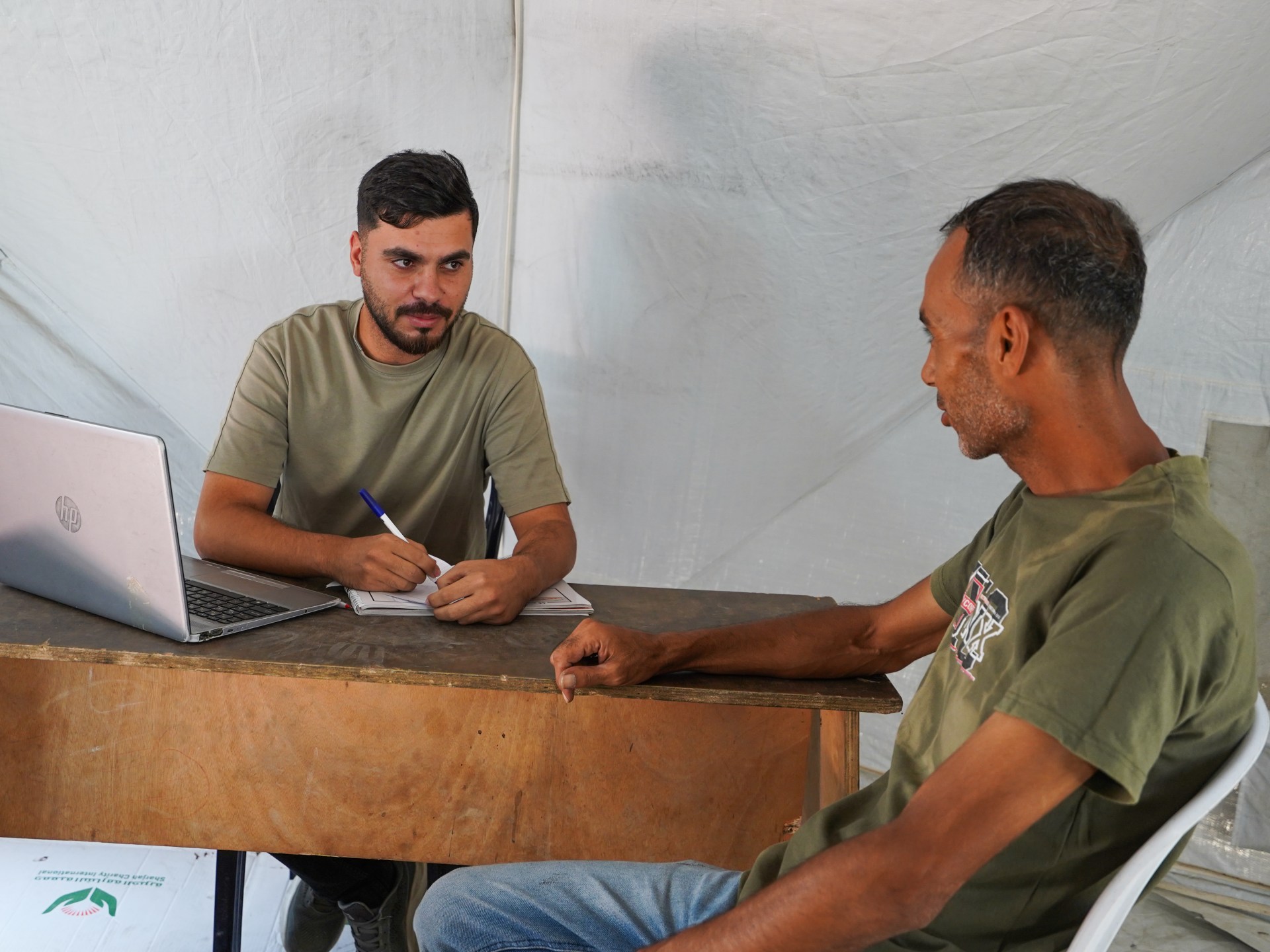 Gaza Real Estate Collapse Forces Professionals Into Tent Offices