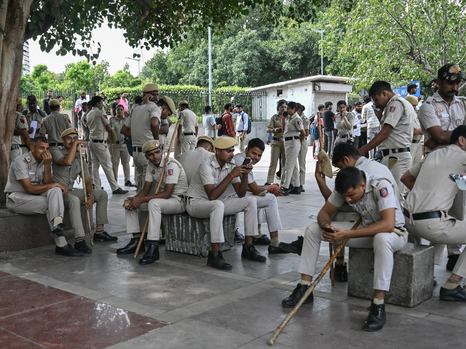 New Delhi Imposes Security Clampdown Amid Youth-Led Opposition Protests