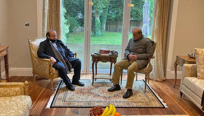 وزیراعظم شہباز شریف اور نواز شریف کی ملاقات، معاشی چیلنجز اور سیاسی صورتحال پر تفصیلی غور