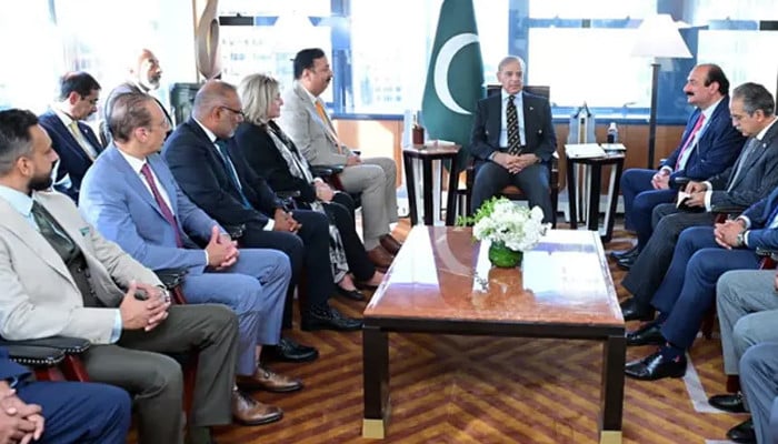 وزیر اعظم شہباز شریف کی امریکی کاروباری شخصیات سے ملاقاتیں: معاشی بحالی اور سرمایہ کاری پر زور
