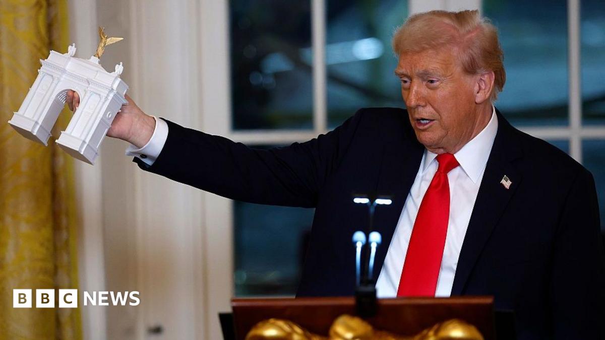 Trump Arch Proposal Sparks Geopolitical Tensions and Trade Security Debate