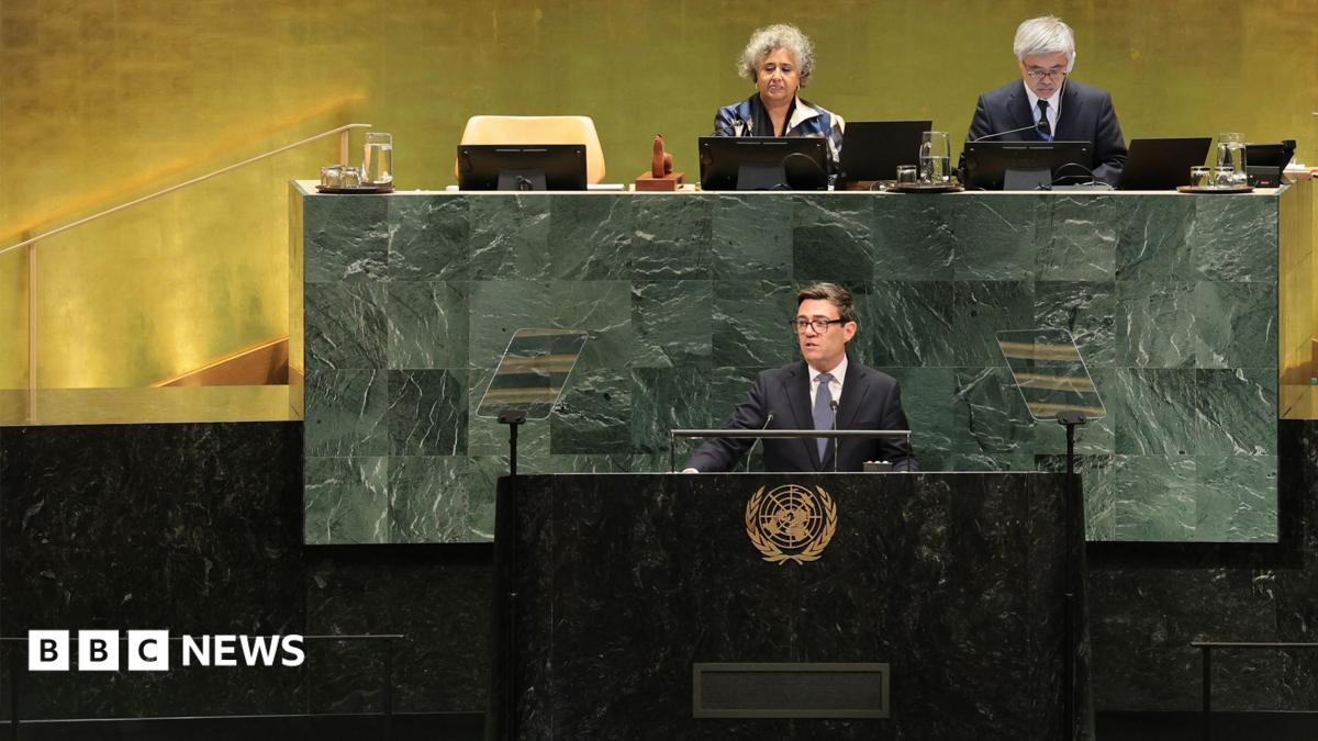 UK Prime Minister Andy Burnham Warns UN of Russian Disinformation Threats