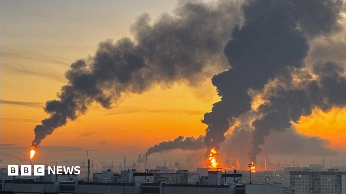 Ukrainian Drone Strikes Hit Moscow Oil Refinery and Disrupt Aviation Corridors