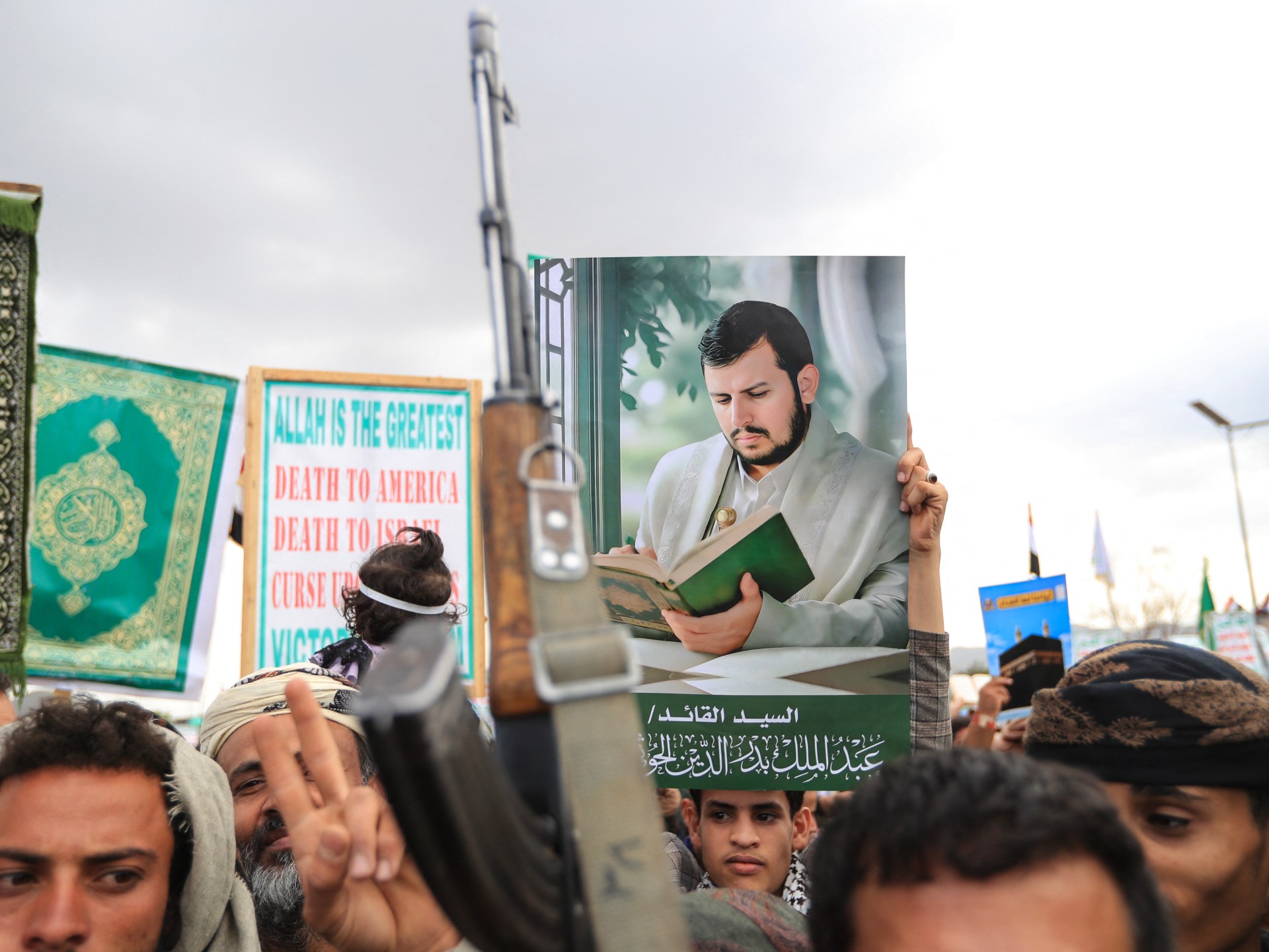 US Extends Iran Sanctions as Pro-Houthi Demonstrations Surge in Sanaa