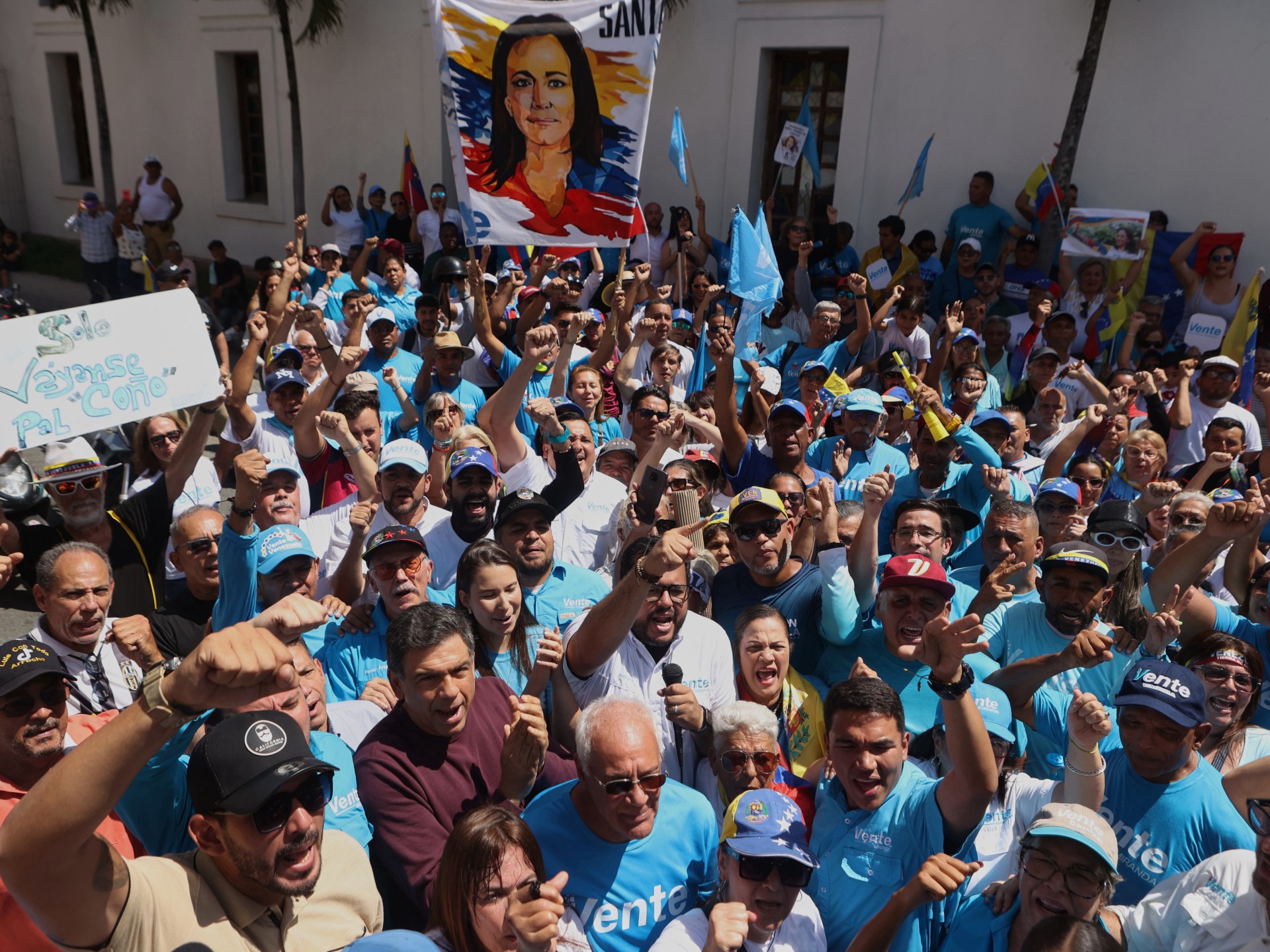 Venezuelan Opposition Rallies Demand Transition and Return of Machado